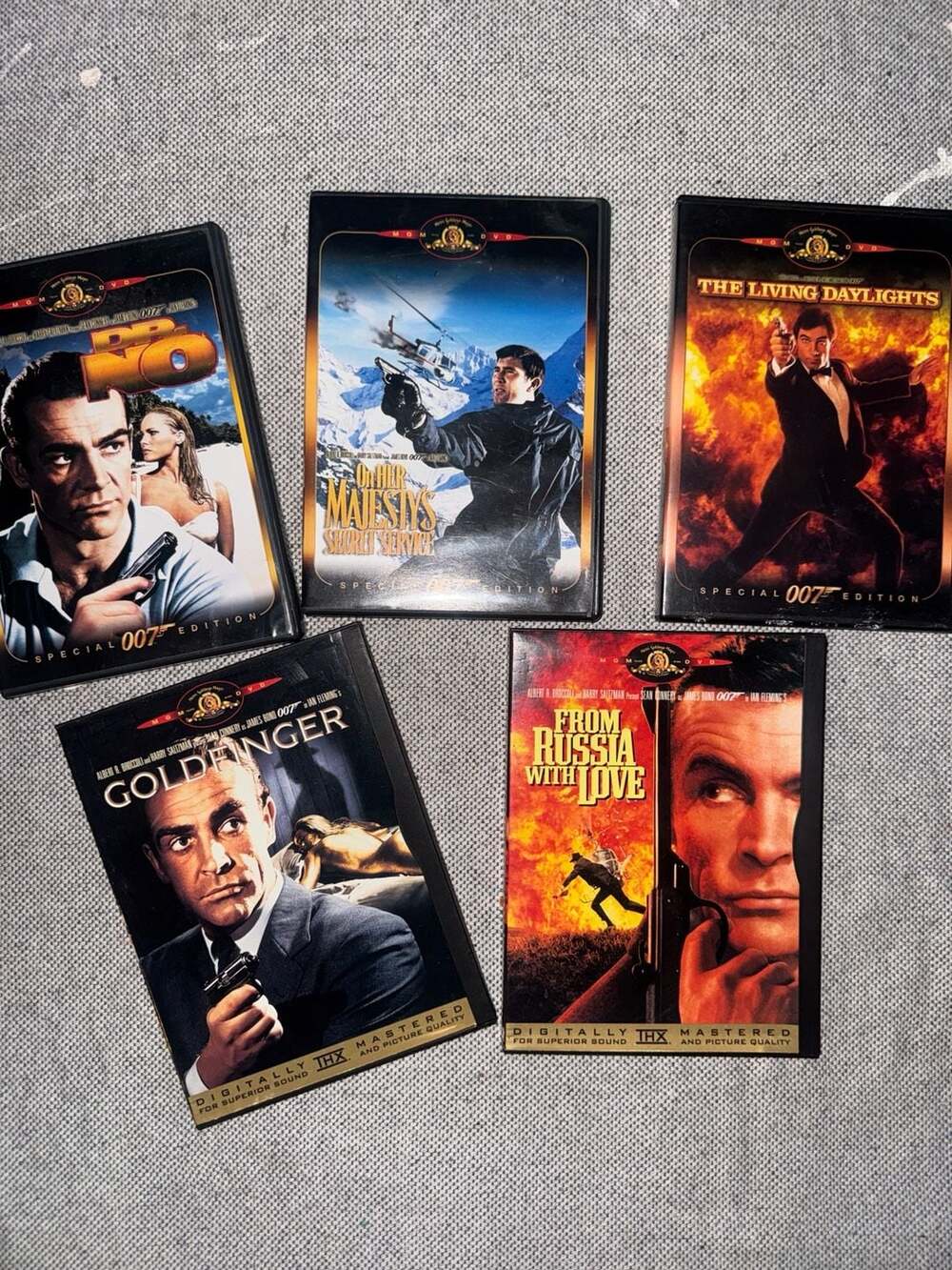 Lot of 5 James Bond 007 MGM Special Edition DVDs